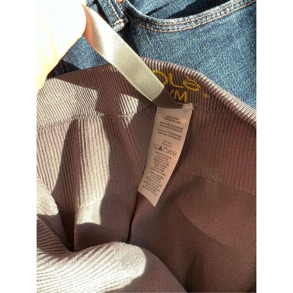 Lole gray/ light purple seamless ruched leggings S/M - Picture 3 of 6